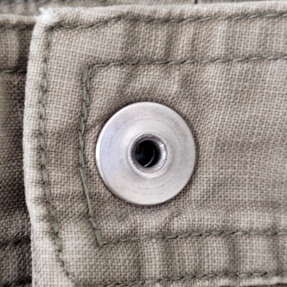 Columbia Utility Cargo Pants Womens 12 34x31 Faded Ripstop Baggy - Picture 7 of 16